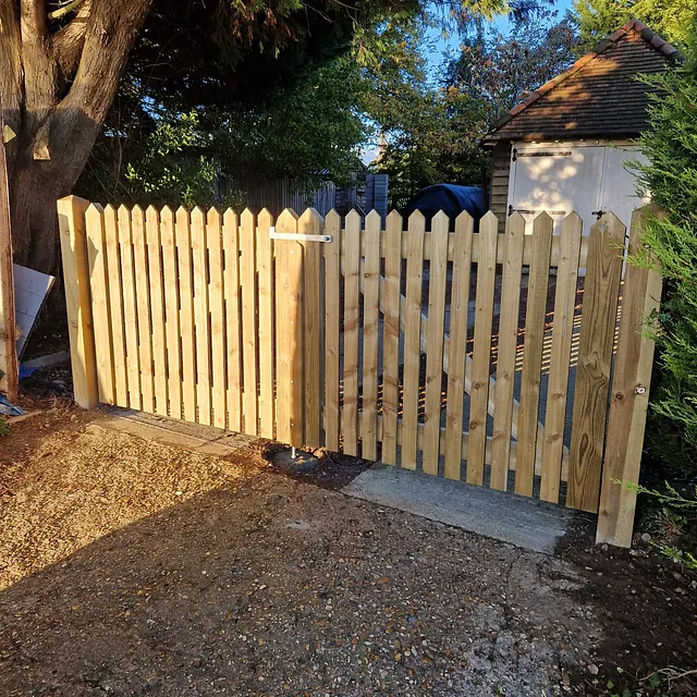 Wooden gate