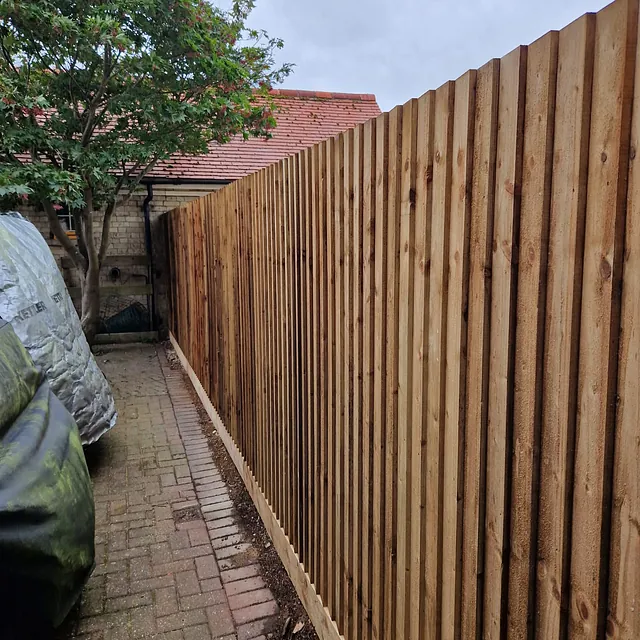 Wooden fencing