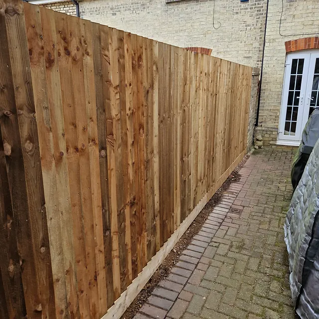 Wooden fencing