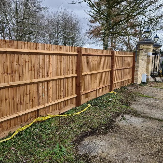 Wooden fence