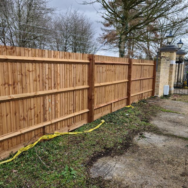 Wooden fence