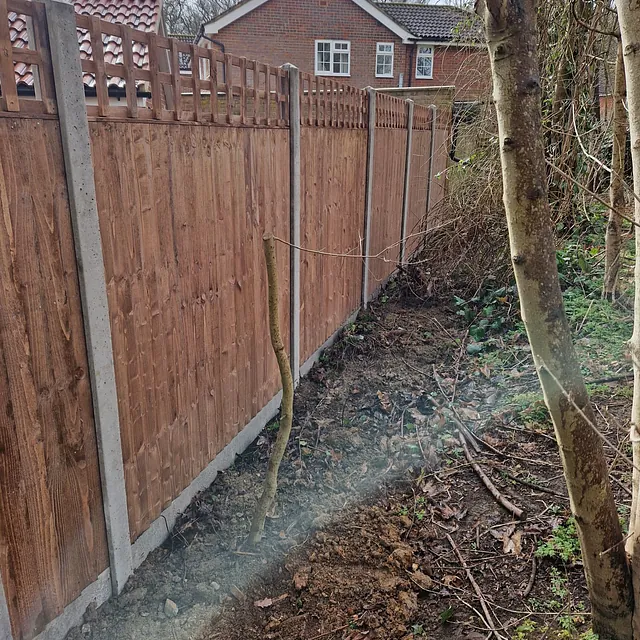 Garden fence with trellis
