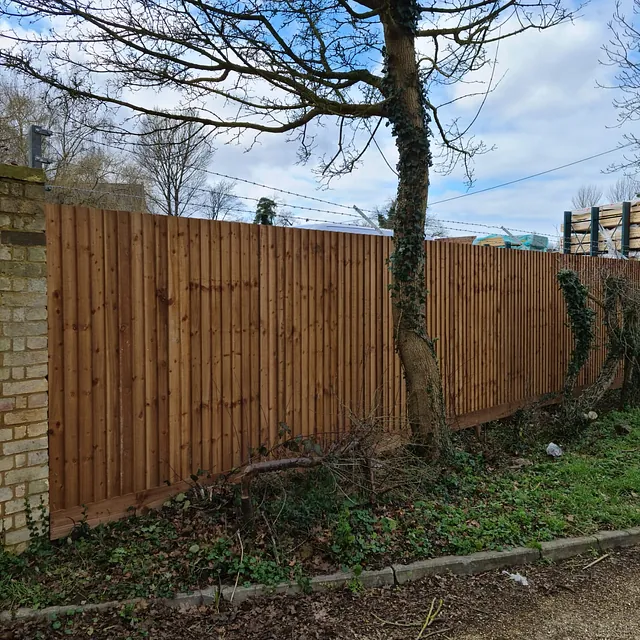 Wooden fence