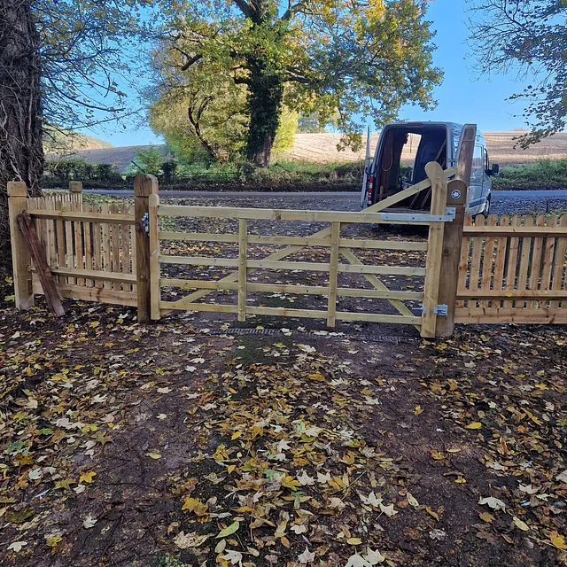 Wooden gate