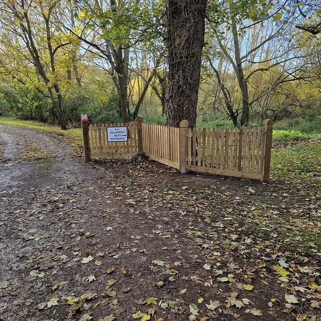 Wooden fencing