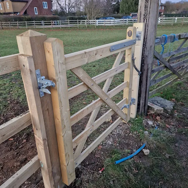 Wooden gate
